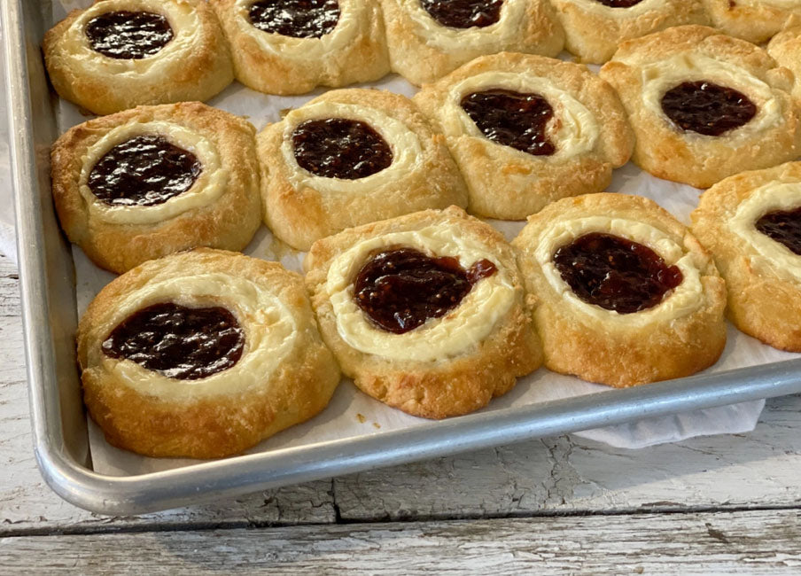 Keto Strawberry Danishes