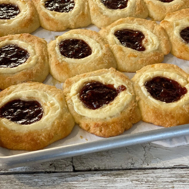 Keto Strawberry Cream Cheese Danishes