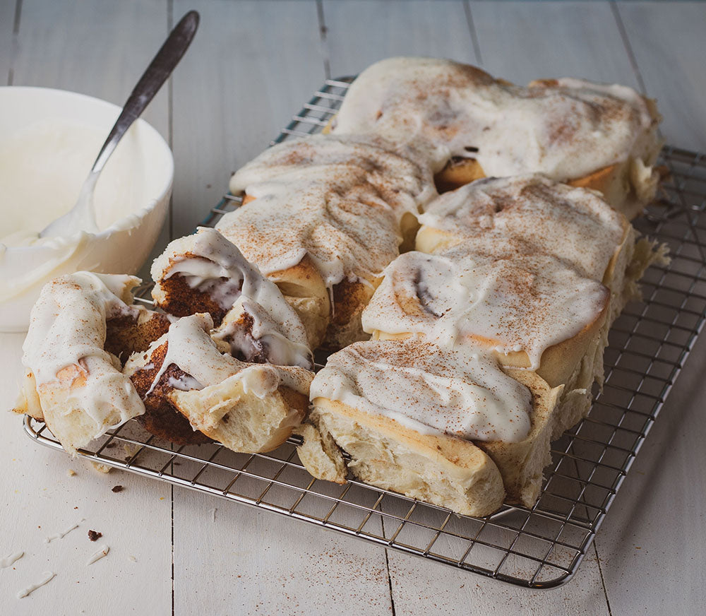 Sugar Free Cinnamon Rolls with Cream Cheese Frosting