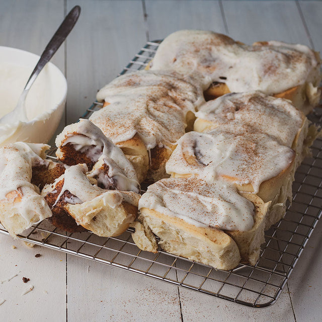 Keto Friendly, Gluten Free Cinnamon Rolls with Cream Cheese Frosting