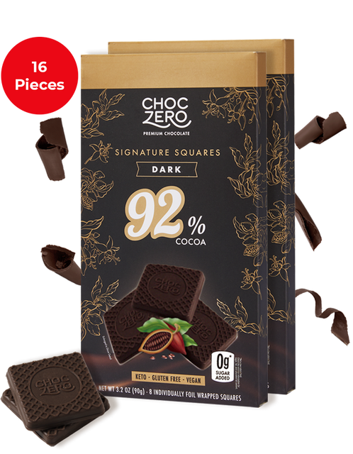 92% Dark Chocolate Squares