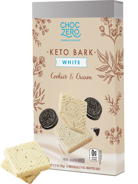White Chocolate Cookies & Creme Keto Bark