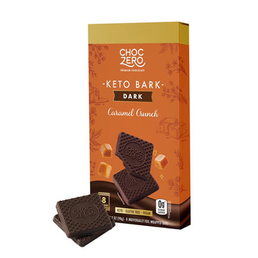 Dark Chocolate Caramel Crunch Keto Bark