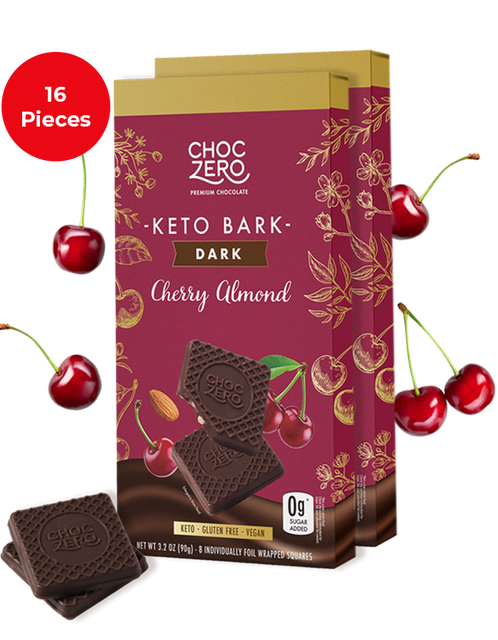 Dark Chocolate Cherry Almond Keto Bark