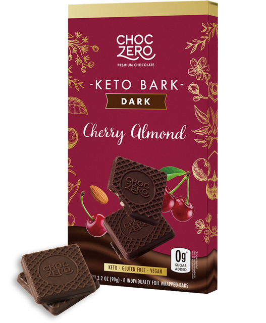 Dark Chocolate Cherry Almond Keto Bark