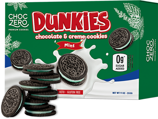 Dunkies Chocolate Mint Sandwich Cookies