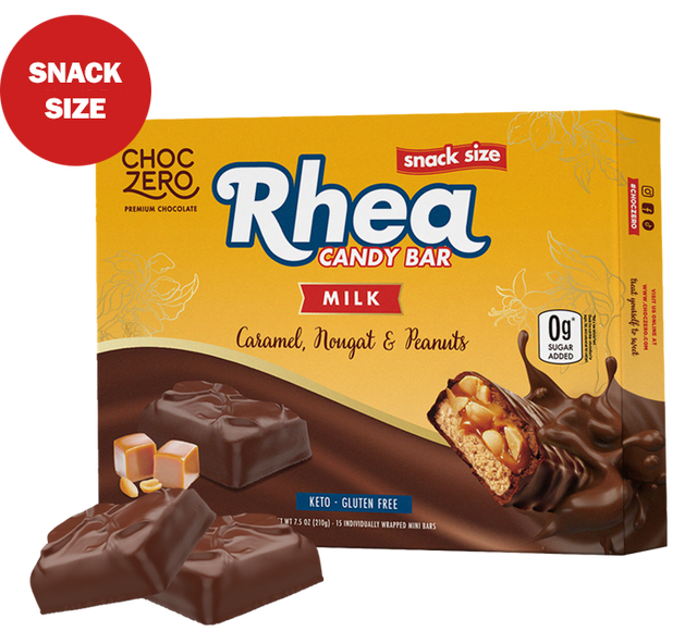 Snack Size Peanut Caramel Rhea Candy Bars