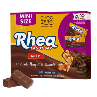 Snack Size Peanut Caramel Rhea Candy Bars