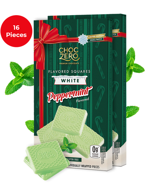 White Chocolate Peppermint Squares